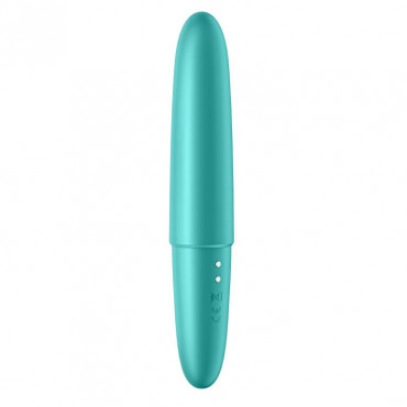 Бирюзовый мини-вибратор Ultra Power Bullet 6