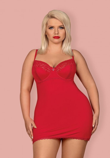 Соблазнительная коротенькая сорочка Jolierose, красный