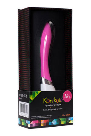 Розовый вибратор My Vibe 7 Speed G-Spot - 19,8 см.