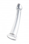 Прозрачный нереалистичный фаллоимитатор Jelly Dildo XL - 22 см.