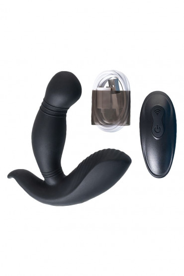 Черный стимулятор простаты Pppvibe 9 W Motor - 12 см.