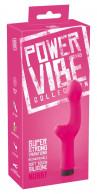 Розовый G-стимулятор с вибрацией Power Vibe Nubby - 18 см.