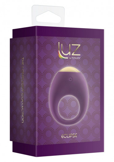 Фиолетовое эрекционное кольцо Eclipse Vibrating Cock Ring