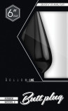Чёрный анальный стимулятор Bottom Line 6" Model 2 rubber Black - 15,5 см.
