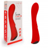 Красный вибромассажер 6" Silicone G-Spot Fun - 19,1 см.