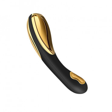 Премиум-вибромассажер Flamingo Rechargeable с нагревом - 18 см.