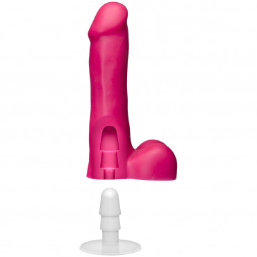 Розовый фаллоимитатор Icon 6" Slim Dong with Balls - 16,5 см.