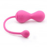 Подарочный набор: розовый тренажер Кегеля Magic Kegel Master 2 и фиолетовые менструальные чаши