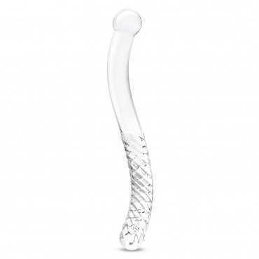 Стеклянный фаллоимитатор 11’’ Glass Pelvic Wand Double Ended - 28 см.