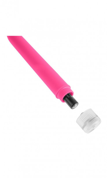Неоново-розовый вибратор Neon Luv Touch Vibe - 17 см.