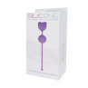 Фиолетовые вагинальные шарики Pussynut Double Silicone