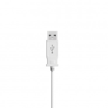 Белая вибропуля с шнуром питания Usb