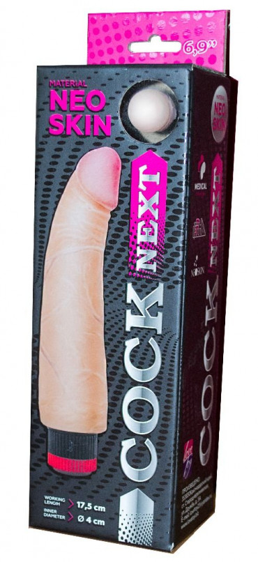 Телесный вибромассажёр Cock Next 6" - 17,5 см.