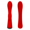 Красный вибромассажер-кролик 5" Silicone Bunny Love - 19,1 см.
