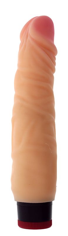 Телесный вибратор-реалистик Realstuff 7Inch Vibrator - 18,5 см.