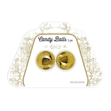 Золотистые вагинальные шарики Candy Balls Lux Gold