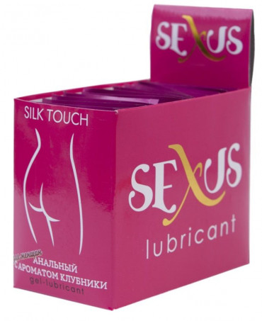 Набор из 50 пробников анальной гель-смазки Silk Touch Strawberry Anal по 6 мл. каждый