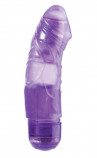 Фиолетовый вибромассажёр Jelly Joy 6Inch 10 Rhythms - 15 см.