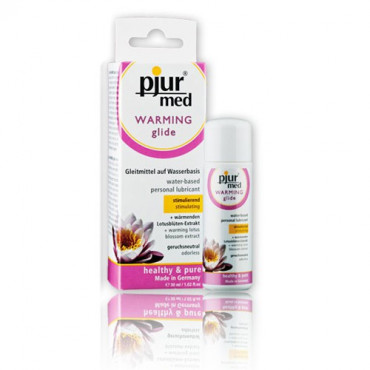 Стимулирующий лубрикант с экстрактом лотоса pjur Med Warming glide - 30 мл.