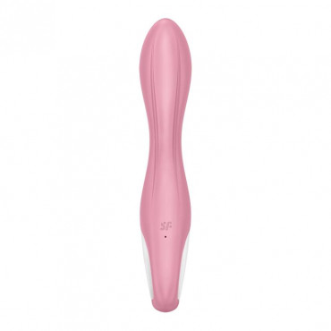 Розовый вибромассажер с функцией расширения Air Pump Vibrator 2 - 20,9 см.