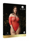 Эффектное боди Presents Rhinestone Off Shoulder Body, красный
