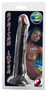 Чернокожий фаллоимитатор на присоске African Lover - 18 см.