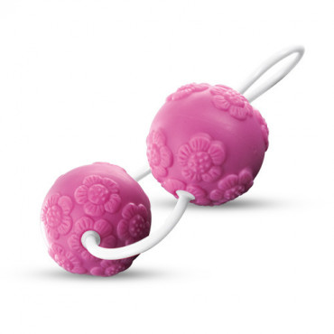 Розовые вагинальные шарики с цветочками Anal And Vaginal Flower Balls
