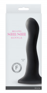 Чёрный волнистый фаллоимитатор Shi/Shi Ripple 6" Dildo - 19 см.