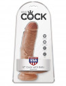 Фаллоимитатор-мулат 8" Cock with Balls - 21,3 см.
