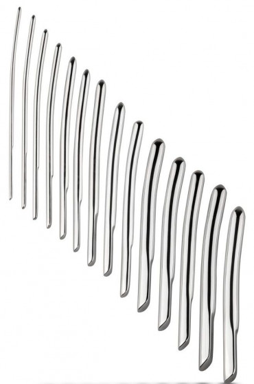 Набор из 14 уретральных стимуляторов Sinner Dilators Single Ended 14-pcs set