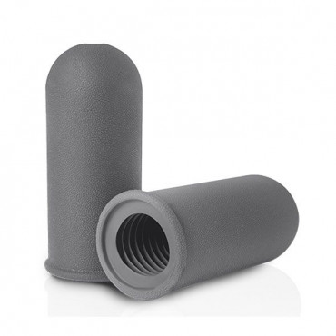 Серый мастурбатор с рёбрышками внутри Silicone Masturbator Grey