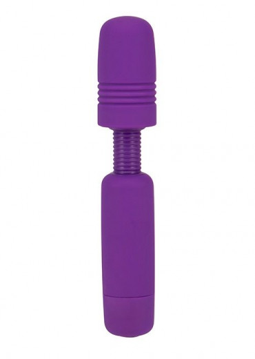 Фиолетовый мини-вибратор Power Tip JR Massage Wand
