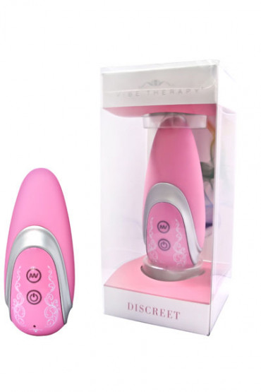 Розовая многорежимная вибропуля с вибрацией Discreet