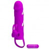 Baile Pretty Love Penis Sleeve With Ball Strap 5,5", розовая