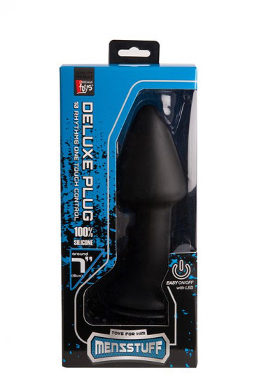 Конус с вибрацией Menzstuff Vibrating Butt Plug 7Inch - 17,8 см.
