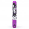 Фиолетовый вибратор с принтом Classic Vibrator Purple Snake Woman - 18,4 см.