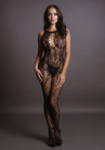 Пикантный боди-комбинезон Criss Cross Neck Bodystocking, черный