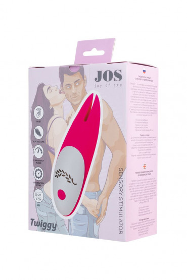 Розовый вибромассажер Jos Twiggy
