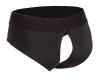 Черные трусы для страпона Backless Brief Harness L/XL, черный