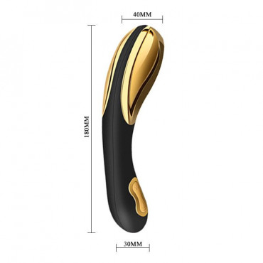 Премиум-вибромассажер Flamingo Rechargeable с нагревом - 18 см.