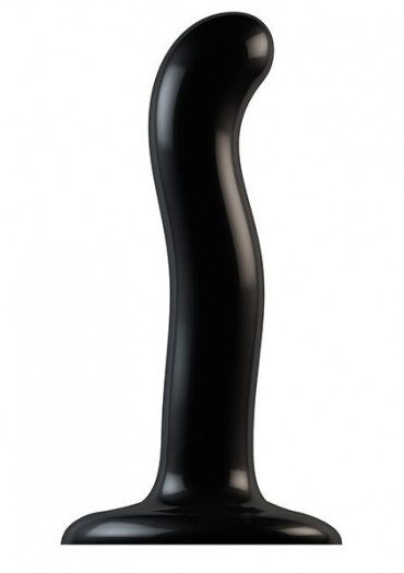 Черный фаллоимитатор-насадка Strap-On-Me P&G spot Dildo size S - 16,4 см.