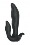Черный вибратор N 35 Rechargeable Duo Vibrator - 17,5 см.