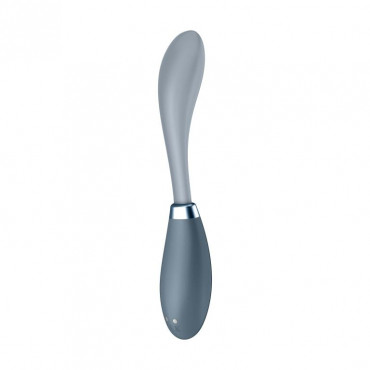Серый вибромассажер G-Spot Flex 3 - 19,5 см.