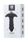 Чёрная анальная вибровтулка S-Hande Buble - 9,9 см.