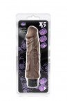 Коричневый вибратор-реалистик Hard On Vibrating 9" Dildo - 22,8 см.