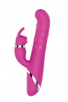 Розовый вибратор-кролик Naghi NO.41 Rechargeable Duo Vibrator - 24 см.