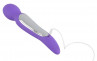 Фиолетовый вибратор Rechargeable Dual Motor Vibe - 22 см.