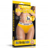 Сексуальные трусики с вибропулей Bitch Vibrating Panties - Size L, желтый