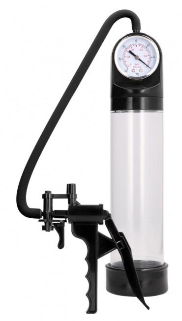 Прозрачная вакуумная помпа с манометром Elite Pump With Advanced Psi Gauge