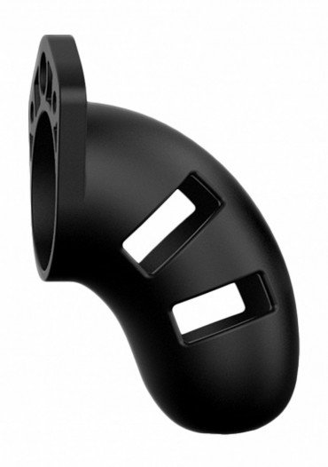 Черный мужской пояс верности Silicone Cock Cage Model 20 Chastity 3.5"